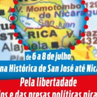 7 et 8 juillet à San José (Costa Rica), une caravane internationaliste contre les exactions du régime Ortega/Murilo du Nicaragua