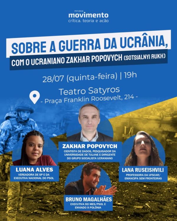 Dirigente socialista ucraniano em visita ao Brasil