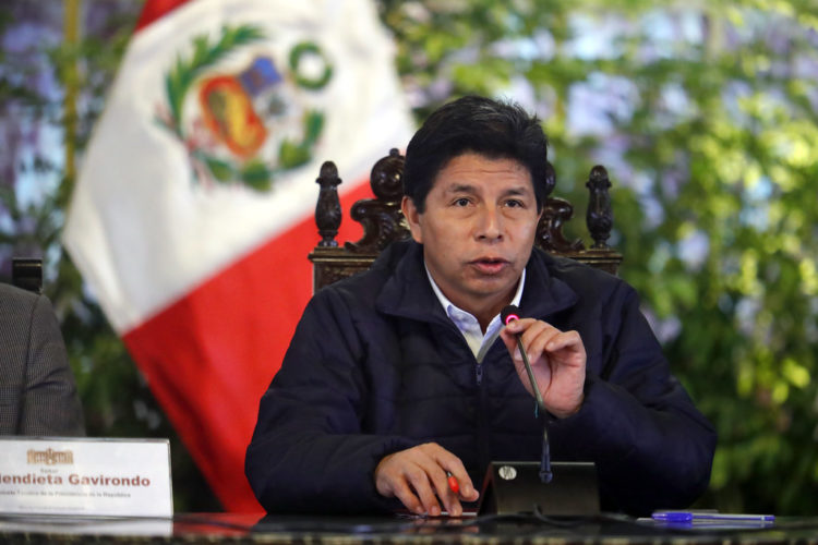 Mobilização contra o golpe no Peru
