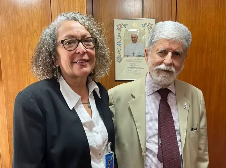 Mónica Baltodano se reuniu com Celso Amorim, principal assessor de Lula