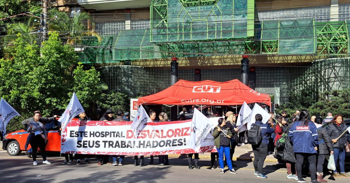Greve no Instituto de Cardiologia de Porto Alegre: trabalhadores da saúde em luta!
