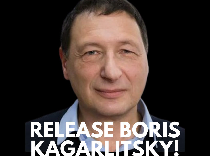 Solidariedade para o socialista russo antiguerra Boris Kagarlitsky