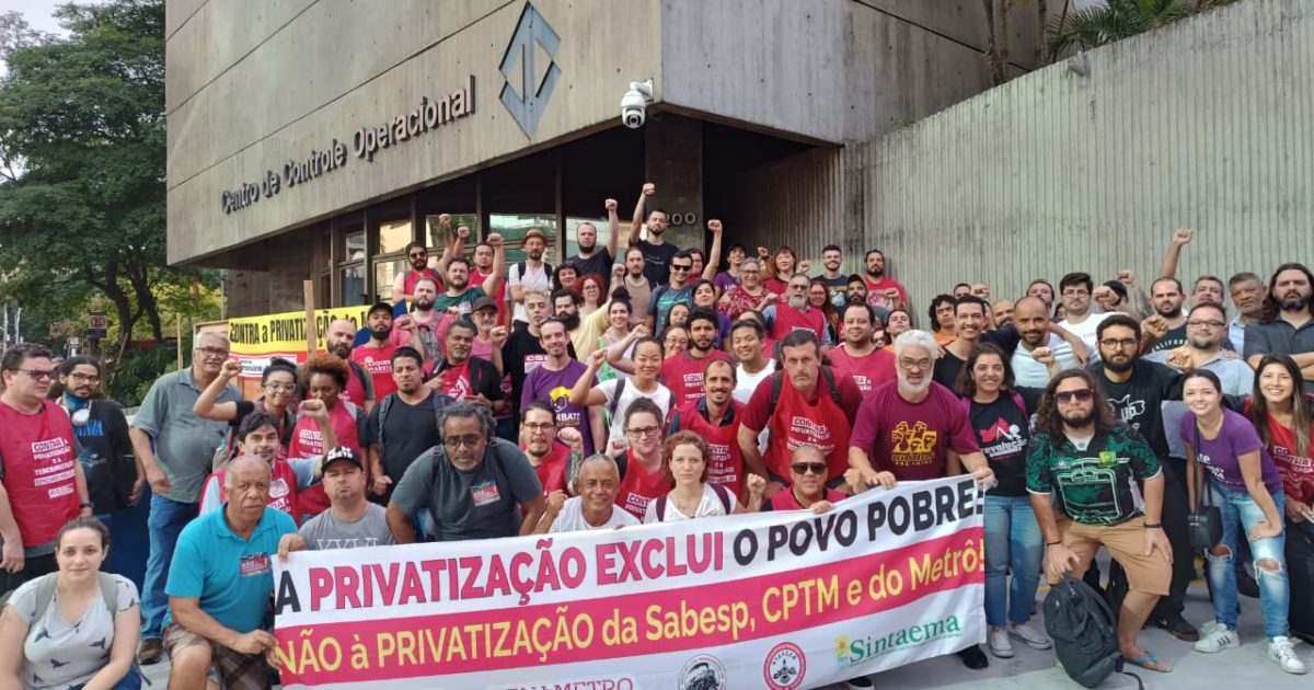 A classe entra em campo contra o projeto privatista do governo Tarcísio