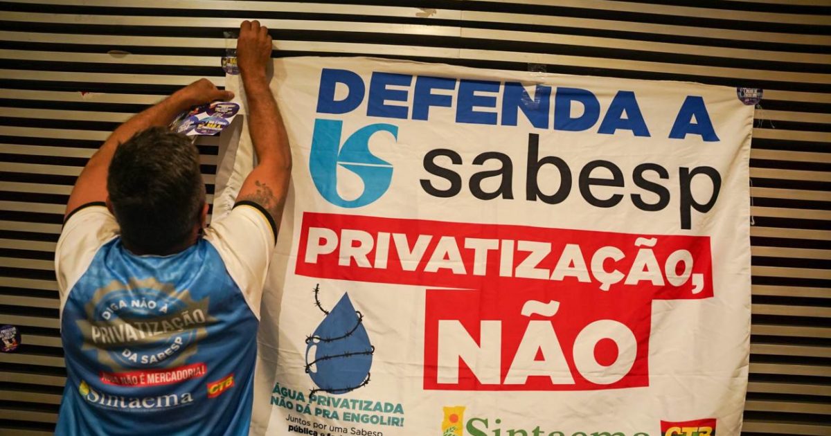 Rio Grande do Sul é um alerta: privatização da Sabesp coloca em risco o nosso futuro 