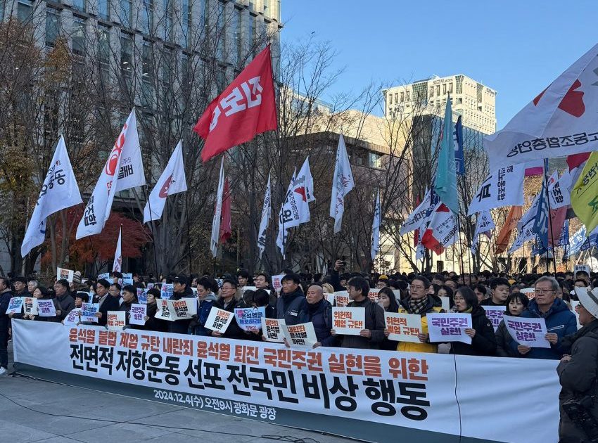 Coreia do Sul: poder do povo derrota a tentativa de golpe do presidente em 6 horas