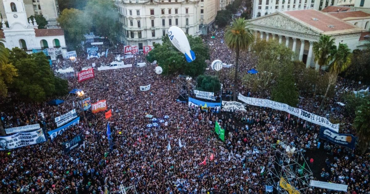 Argentine : Les antifascistes par centaines de milliers dans la rue