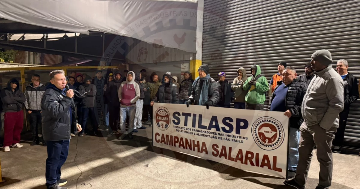 Trabalhadores da alimentação em greve em SP!