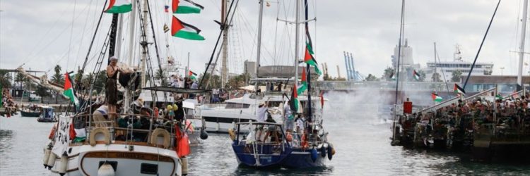 Parlamentares de vários países pedem proteção para a flotilha humanitária em direção à Gaza