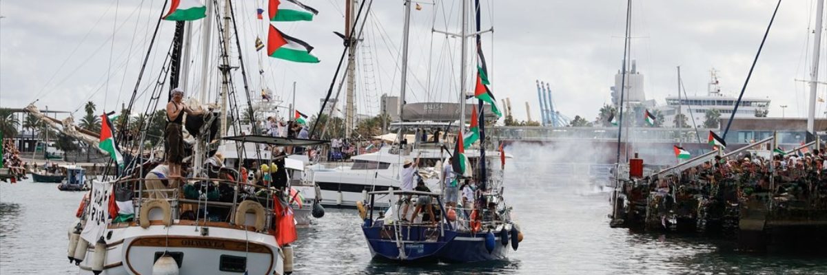 Parlamentares de vários países pedem proteção para a flotilha humanitária em direção à Gaza