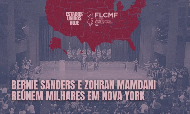 Bernie Sanders e Zohran Mamdani reúnem milhares em Nova York
