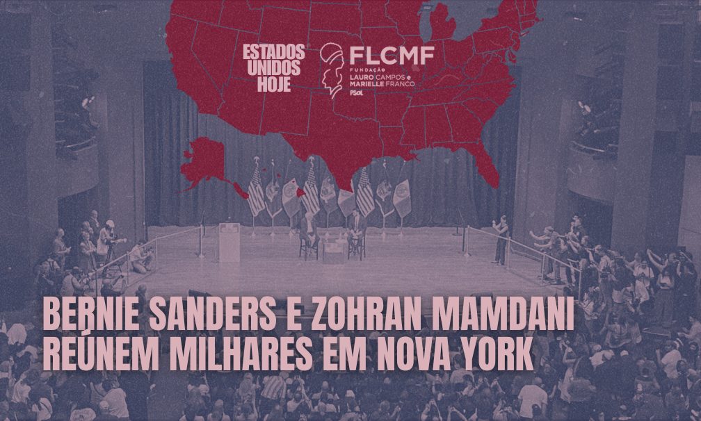 Bernie Sanders e Zohran Mamdani reúnem milhares em Nova York