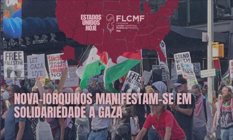 Nova-iorquinos manifestam-se em solidariedade a Gaza